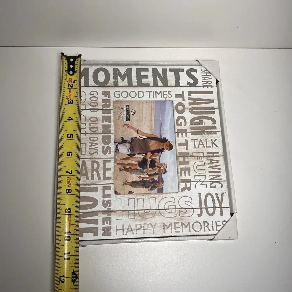 3/$25‎ Sale! Malden 4x6 Picture Frame New White Distressed Friend Memories Theme